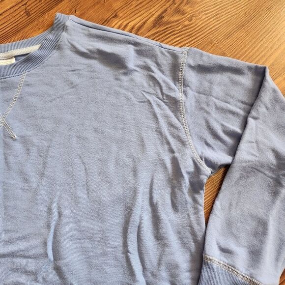 🩵NWT Joyspun Blue French Terry Pajama Sweatshirt Medium - Picture 5 of 9